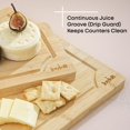 thumbnail image 3 of Juego de Tablas de Cortar JoyJolt JKT15130 de Bambú con Ranura para Jugos 3 Piezas, 3 of 5