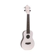 Acoustic Ukulele Toy ,Developmental Early Educational ,4 Adjustable Strings Portable ,Skill Improving Guitar ,Classical Instrument for Leisure White