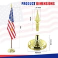 thumbnail image 2 of Indoor Flagpole Kit - NO FLAG - 9ft Pole - Plastic Spear, 2 of 7