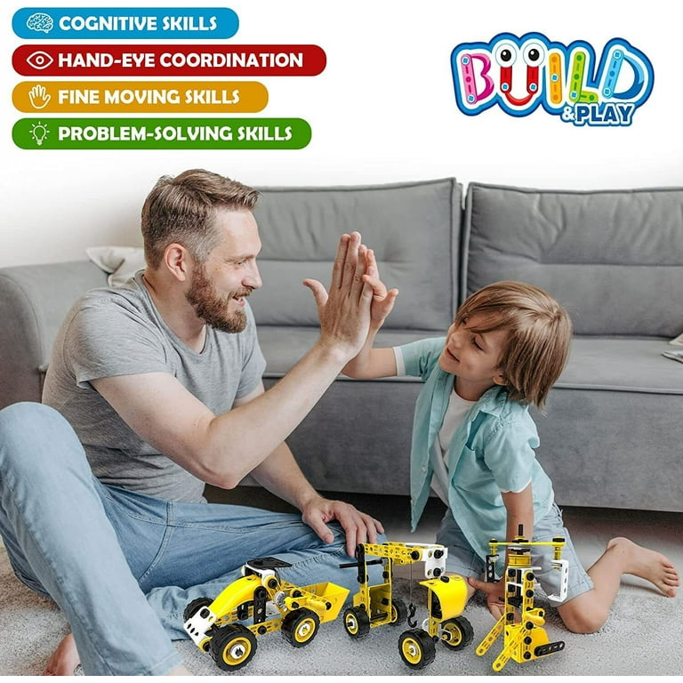 STEM Learning 100-Piece DIY Construction Toy Set, Educational