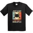 thumbnail image 3 of Inktastic Just a Boy Who Loves Axolotls Youth T-Shirt, 3 of 5