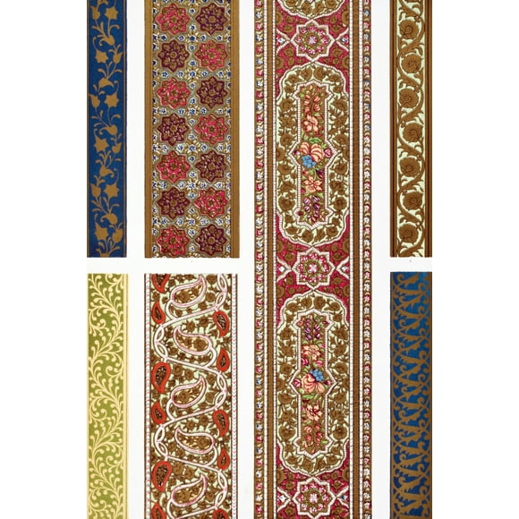 Indian No 5 Bis Plate Liii Bis From The Grammar Of Ornament By Owen Jones Published By Day & Son London 1865 by Ken Welsh / Design Pics (22 x 36)