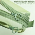 thumbnail image 5 of 8.3x3.1x2.0in Nylon Mesh Clear Zipper Bag, Lightweight Portable Storage Pouch for Student Erasers Pens Small Stationery Daily Classification,C, 5 of 8