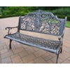Oakland Living Golfer Cast Aluminum 50 in. Antique Bronze Bench