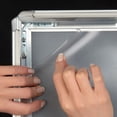 thumbnail image 3 of Snap Frame 24x36 Inch Poster Size, 1.25 Inch Silver Color Aluminum Profile, Mitered Corner, 3 of 4