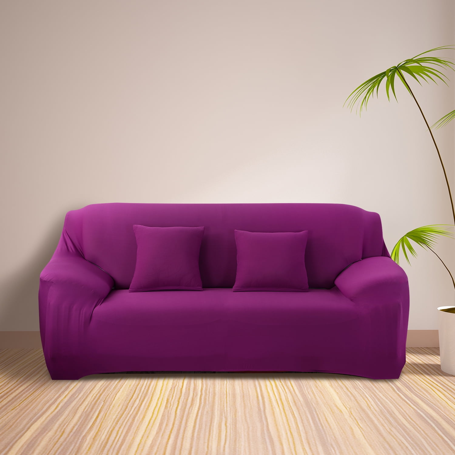 TKOOFN Stretch Three Seaters Elastic Sofa Cover Loveseat Couch