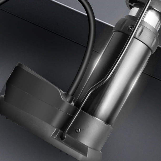 FELTECHELECTR Inflador De Pie Compacto Y Para Bicicletas Con Manómetro Y Alta Presión Negro