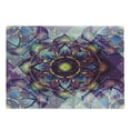 thumbnail image 1 of Lotus Cutting Board, Psychedelic Surreal Geometry Mandala Background Futuristic Effects Print, Decorative Tempered Glass Cutting and Serving Board, Large Size, Multicolor, by Ambesonne, 1 of 1