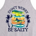 thumbnail image 2 of Instant Message - Don't Worry, Be Salty - Fishing, Hunting, Camping - Men's Jersey Tank Top, 2 of 5