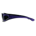 thumbnail image 3 of Polarized Womens Rhinestone Bling Fit Over Rectangular 60mm Sunglasses Purple Black, 3 of 3