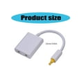 thumbnail image 3 of Toslink Splitter 1 in 2 Out Optical Splitter Cable Digital Optical Cable SPDIF Optical Sound Distributor for TV, 3 of 11