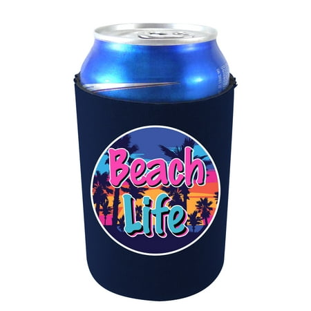 

Beach Life Can Coolie (Navy)