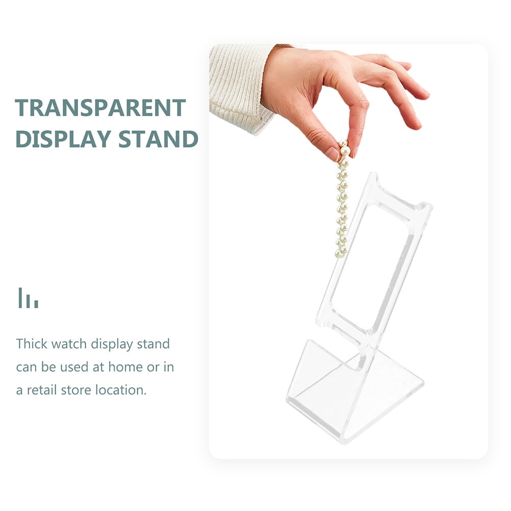 Raindrops 50Pcs Clear Watch Display Organizer Plastic Stand for Home Jewelry and Wristwatch Support