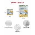 thumbnail image 7 of Sunflowers Trucks Kitchen Dish Towels for Drying Dishes Set of 4, Spring Farmhouse Eucalyptus Teal Wood Waffle Weave Microfiber Hand Tea Bathroom Towels Quick Dry & Absorbent Towel 15.7x23.6, 7 of 7