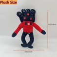 thumbnail image 4 of Toilet Man Plush Speaker Man Plush 9-inch Toys Funny Soft Stuffed Anime Toilet Plush for Fans Kids Friends and Collectors Halloween Christmas Birthday Present(Red Speaker Man), 4 of 12