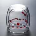 thumbnail image 3 of Scald Lovely Double Glass Milk Coffee Cup with Round Mouth, 3 of 9