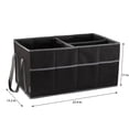 thumbnail image 4 of Simplify Collapsible Trunk Organizer with 3 Dividers, Black, 22.44" L x 13.29" x 11.02" H, 4 of 7