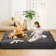 thumbnail image 3 of Qinaqin Giant Convertible Corduroy Bean Bag Chair Cama cm de Anchoashable Cover Profundidadark Gris Adecuado para Adults as a Floor Sofá, 3 of 7