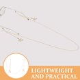 thumbnail image 4 of unbranded Sujeta Gafas Dorado Para Mujer Con De Metal Resistente Y Colgante De Perla Y, 4 of 8