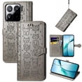 thumbnail image 3 of Funda Cartera FOXDOCK para Xiaomi 15 Pro , Flip PU con Relieve de Gatos y Perros, Tarjetero y Soporte, 3 of 6