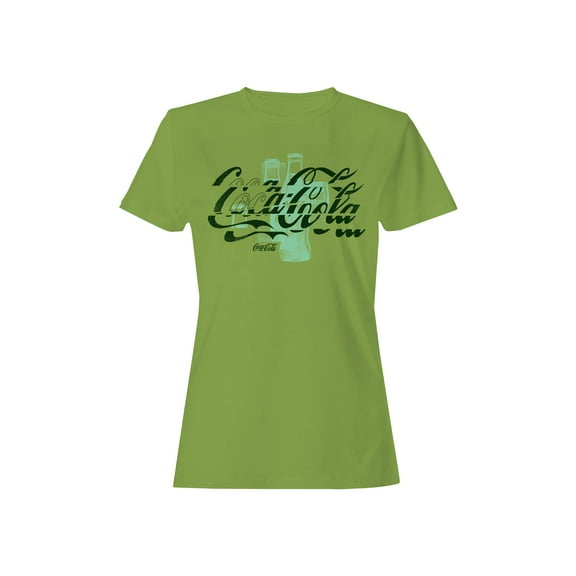 Officially Licensed Coca Cola Classic Coke Bottle Design Women's T-shirt