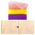 thumbnail image 6 of African Net Sponge Authentic, Bellanomi Real, Black Owned, Exfoliating Bath Wash Cloth, Long Sponge, Body Exfoliator, Sapo,Back Foot Scalp Scrub, Flat Dead Skin Remover( 3pcs ), 6 of 7