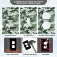 thumbnail image 3 of Yayeee Toggle Light Switch Wall Plate 1-Gang 4.5"x2.7" Home Decorative Outlet Cover, Army Green Camouflage Pattern, 3 of 7
