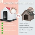 thumbnail image 2 of Vitesse Plastic Dog House Outdoor Indoor for Small Medium Larige Dogss with Elevated Floor and Air Vents, 2 of 7