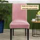 thumbnail image 4 of Cubierta de silla de oficina Funda protectora anti-arrugas Estilo simple El Four Seasons Multicolor Stretch Slight Funda para el Hotel Pink Eigraketly HA012481-10, 4 of 6