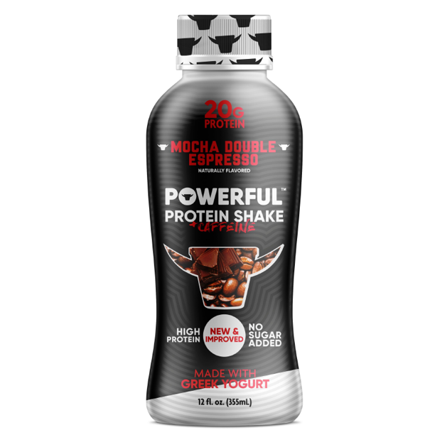 Powerful Foods Drink, Mocha Double Espresso Greek Yogurt, 12 oz Protein