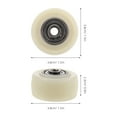 thumbnail image 3 of FUEENIRVA Beige Caster Wheels 4Pcs 1.49X1.49X0.90In Nylon Swivel, 3 of 8