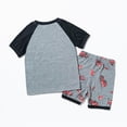 thumbnail image 5 of kpoplk Toddler Baby Boy Summer Clothes Tractor Letter Short Sleeve T-Shirt Tops Pockets Casual Shorts Set Infant Outfits(Grey,4-5 Y), 5 of 9