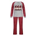 thumbnail image 2 of Wyobmus 2024 Christmas Matching Family Pajamas Sets Xmas Pj'S Santa Claus Long Sleeve Top and Plaid Bottom Sleepwear Nighty for Dad, 2 of 3