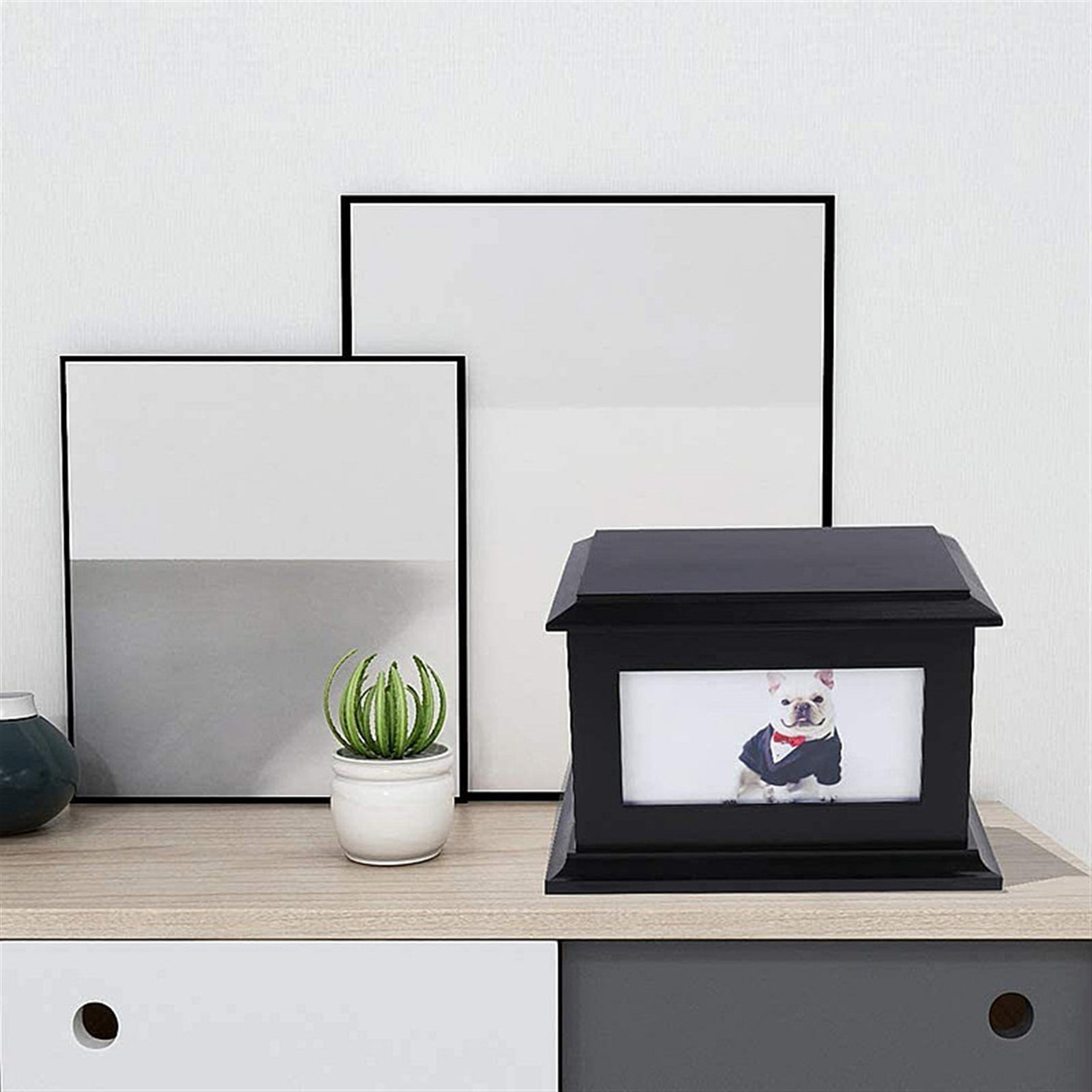Pet Urn Dog Cat Funeral Custom Pet Commemorative Ebony Sealed Anti-corrosion And Moisture Proof Tombstone Pet Coffin