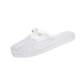 thumbnail image 2 of longantii Jelly Sandals for Women Mary Jane Glitter Jelly Mules Cutout Slip On Closed Toe Jellies Shoes Summer Beach Slippers Transparent Open Toe Waterproof Slide, 2 of 9