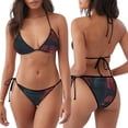 thumbnail image 3 of Disketp Red Moon Shark Sailboat para Bañador de Dos Piezas para Mujer, Bikini Sexy Halter String, Conjunto de Bikini en Triángulo, 3 of 6