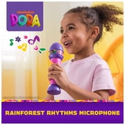 Dora the Explorer, Rainforest Rhythms Microphone with Music & Bilingual Phrases, for Kids Ages 3 and up