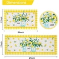 thumbnail image 5 of Lemon Kitchen Mat Set of 2, Yellow Lemon Kitchen Decor and Accessories, Lemon Kitchen Rug Runner, Lemon Kitchen Rugs and Mats Non Skid Washable, Lemon Decorations for Kitchen, Lemon Rug 17x29+17x47 In, 5 of 6