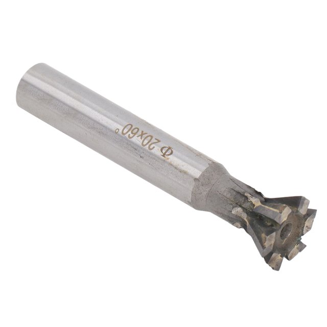 Dovetail 60 Grados Cortador de Cola de Mochila 20 mm 6 Flautas de Molienda de Ranura Vástago Recto