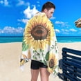 thumbnail image 5 of Dreamtimes Summer Sunflowers Beach Towel Fast Drying Extra Large Sand Free Lightweight Beach Towel Blanket for Swimming,Camping,Picnic,Yoga Gym Sports,31"x71", 5 of 7