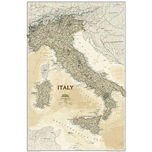 National Geographic Maps RE01020447 Italy Executive Laminated