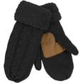 thumbnail image 3 of Dalrosia Mittens for Women Cold Weather, Womens Mittens Wool Knit Warm Thermal Fleece Lined, Winter Gloves with Touchscreen Fingers, 3 of 8