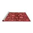 thumbnail image 2 of Ahgly Company Machine Washable Indoor Rectangle Abstract Red Modern Area Rugs, 4' x 6', 2 of 4