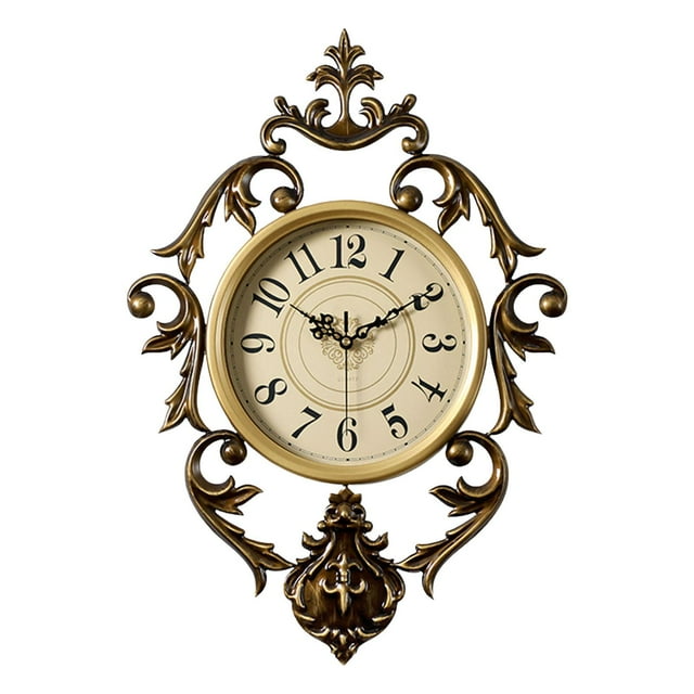Retro Clock Silent Clock for Bedroom Kitchen Decoration