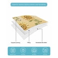 thumbnail image 5 of Sunflower Twin Size Down Alternative Comforter, Lightweight Comforter Quilt Bedding Set with Pillow Shams Watercolor Yellow Flower Gradient Plant All Seasons Bed Comforter Duvet Insert 68"x86", 5 of 7