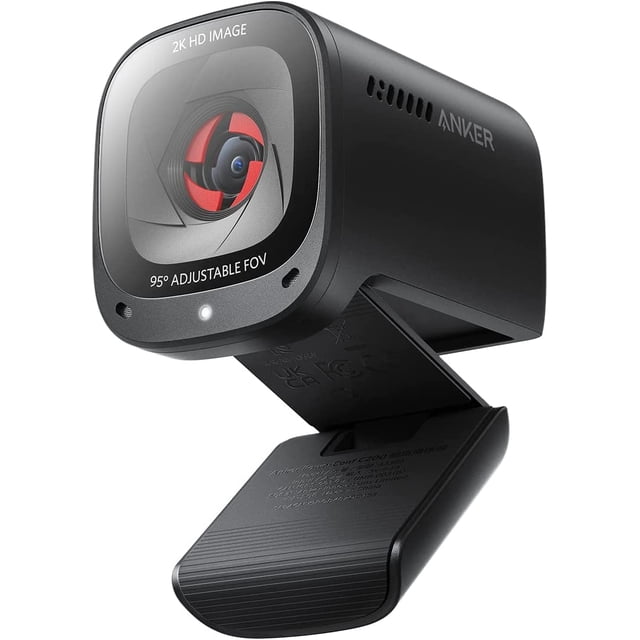 Cámara web Anker PowerConf C200 2K para PC y portátil con micrófono y cubierta