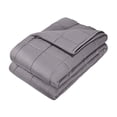 thumbnail image 1 of KFFKFF Weighted Blanket, 25 lbs, 80 x 87 in King Size, Soft 100% Cotton Heavy Blanket with Glass Beads, Breathable Material, Suitable for 250-310 lbs lbs Adults, 1 of 9