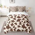 thumbnail image 2 of Homewish Cow Print Girl Boy Twin Bedding Sets 7-Piece,Farmhouse Animal Bedding Comforter Set Microfiber,Abstract Geometric Breathable Sheet Sets,Super Cozy Room Decor,Reversible, 2 of 8
