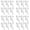 White*4, variant on Valance Clips, 2inch Clear Plastic Hidden Retainer Holder for Window Blind Valance, 6Pcs Horizontal Faux & Wood Blinds Cover Hold Clips, Transparent Blind Clip, Tool-Free Installation,White