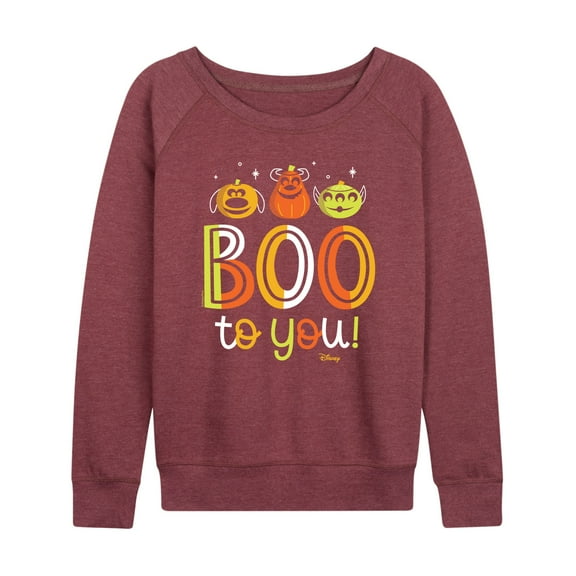 Disney Pixar - Boo To You - Women's Lightweight French Terry Long Sleeve Shirt